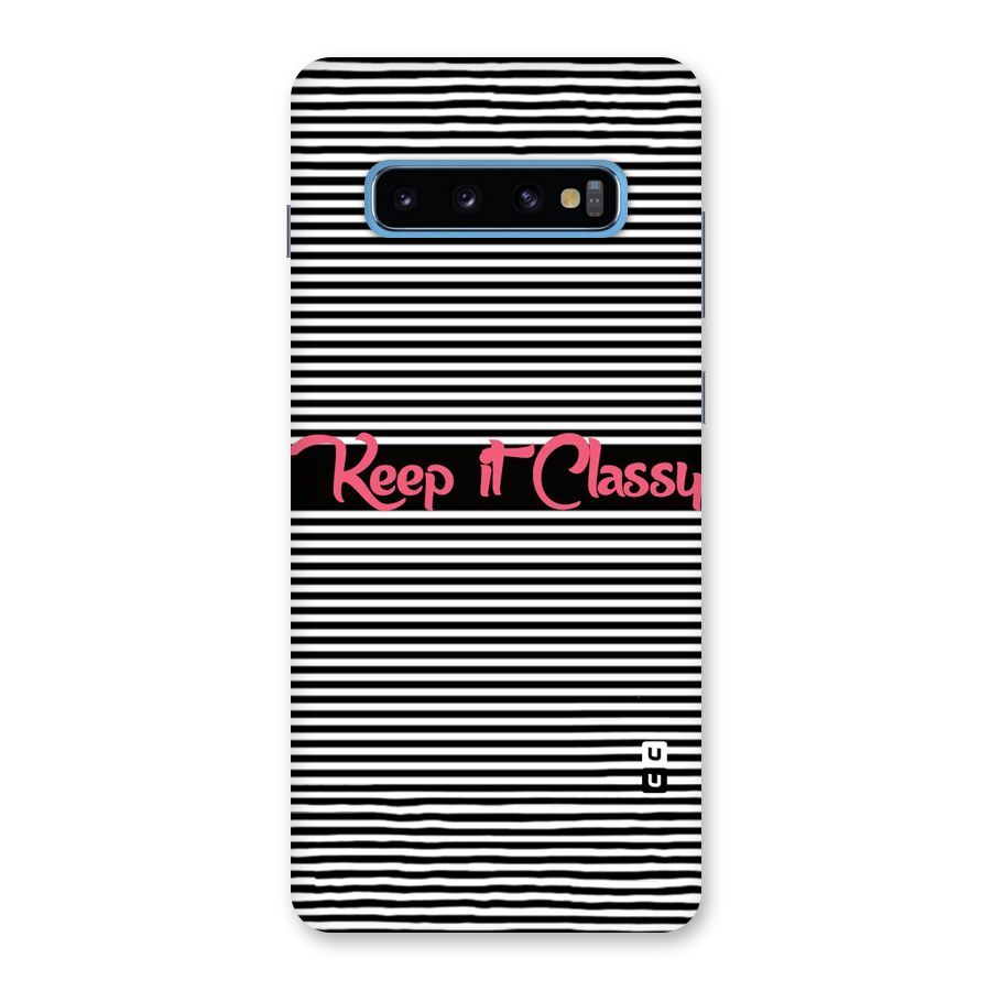 Keep It Classy Back Case for Galaxy S10 Plus