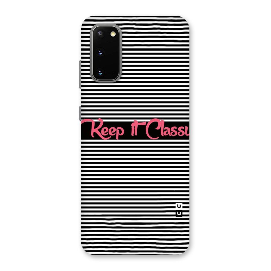 Keep It Classy Back Case for Galaxy S20