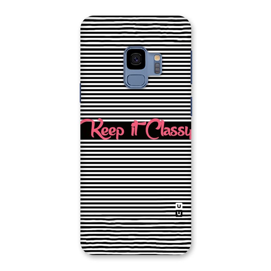 Keep It Classy Back Case for Galaxy S9