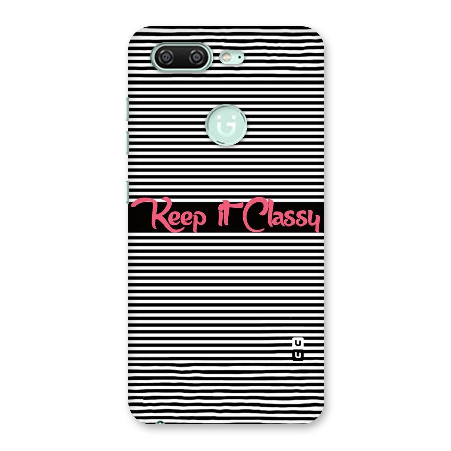 Keep It Classy Back Case for Gionee S10