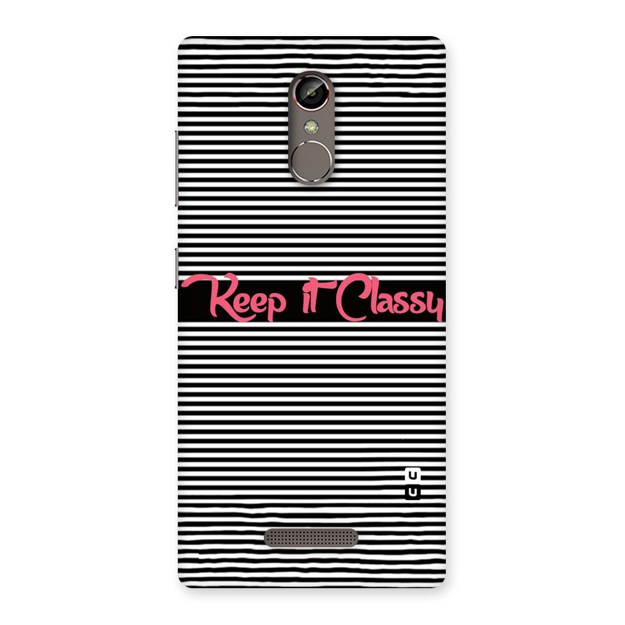Keep It Classy Back Case for Gionee S6s
