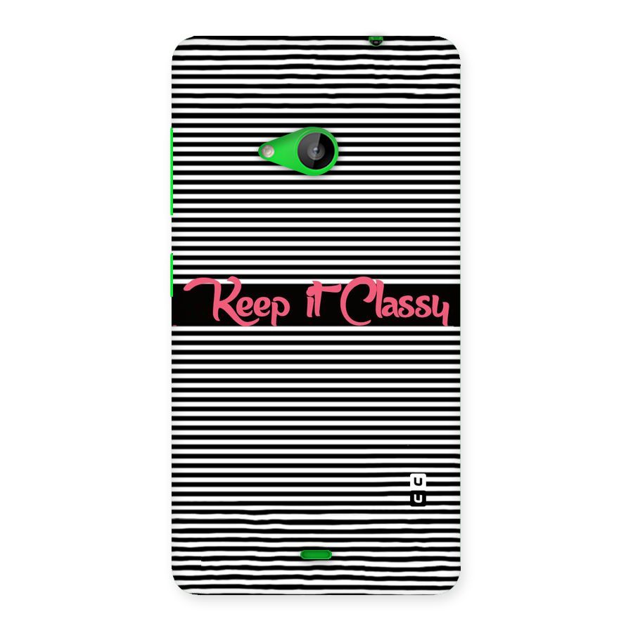 Keep It Classy Back Case for Lumia 535