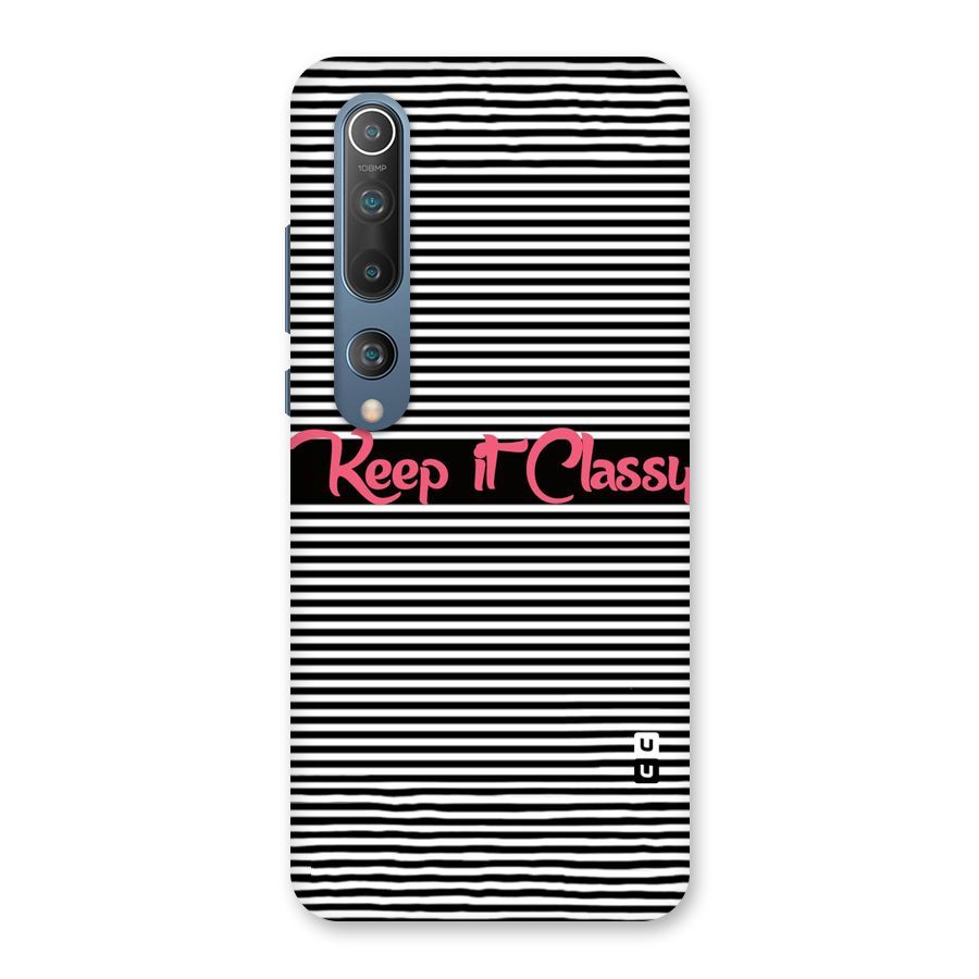 Keep It Classy Back Case for Mi 10