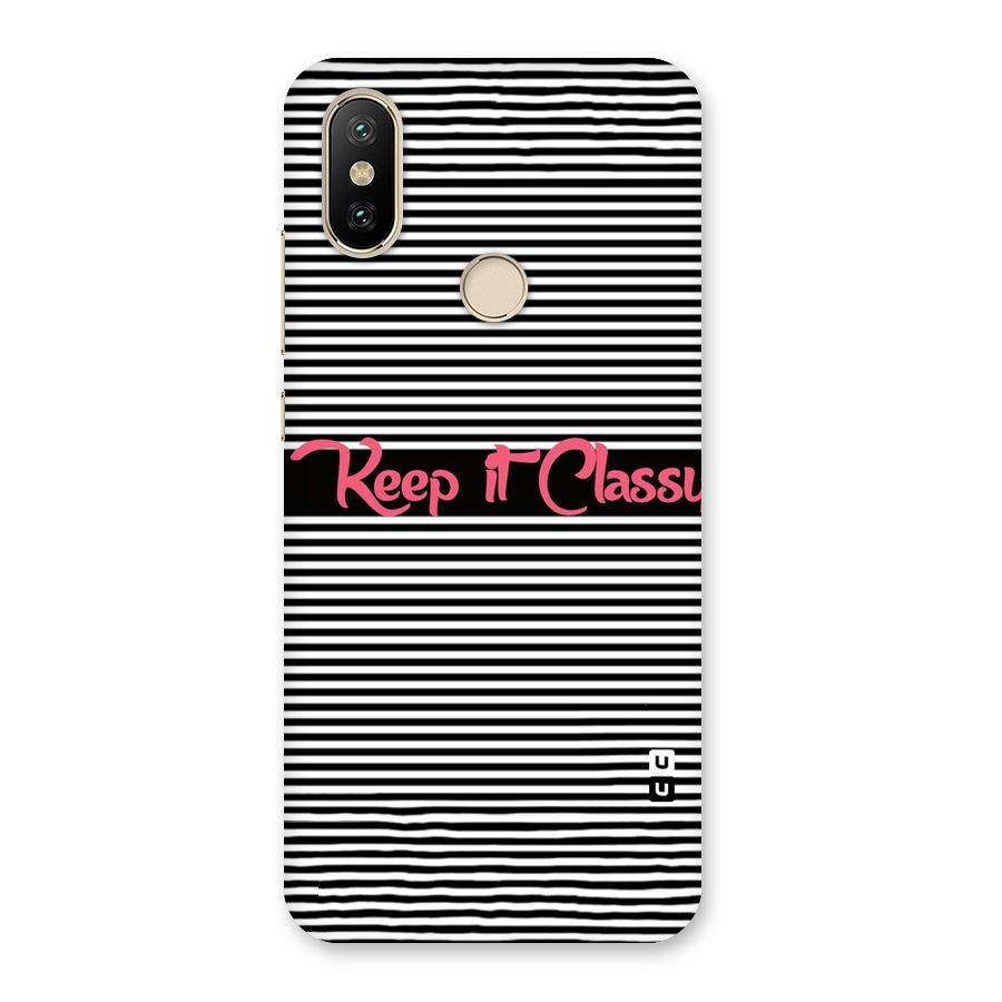 Keep It Classy Back Case for Mi A2