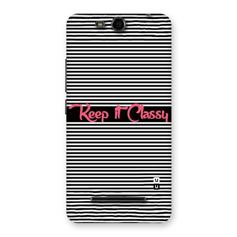 Keep It Classy Back Case for Micromax Canvas Juice 3 Q392