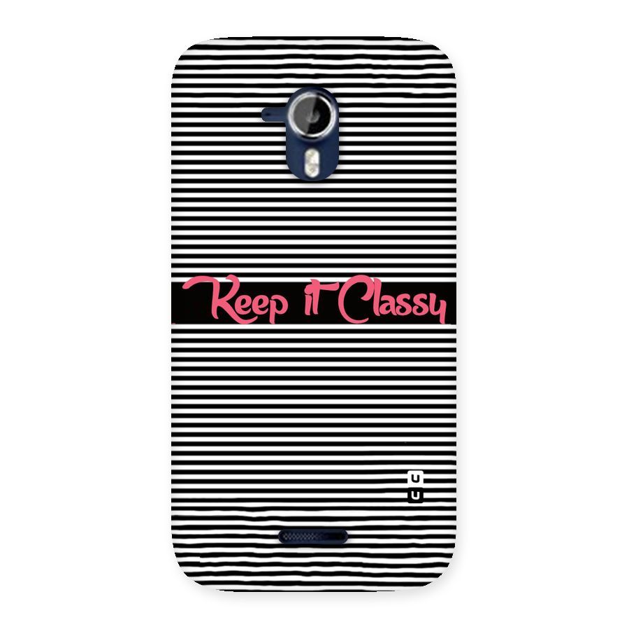 Keep It Classy Back Case for Micromax Canvas Magnus A117