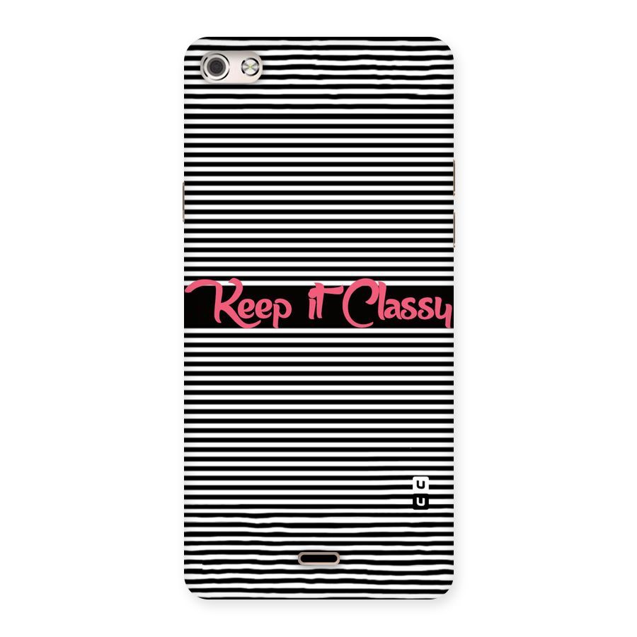 Keep It Classy Back Case for Micromax Canvas Silver 5