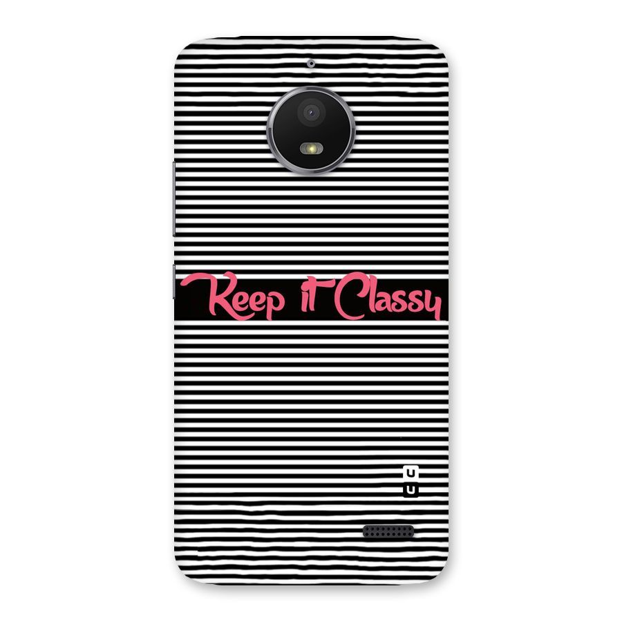 Keep It Classy Back Case for Moto E4