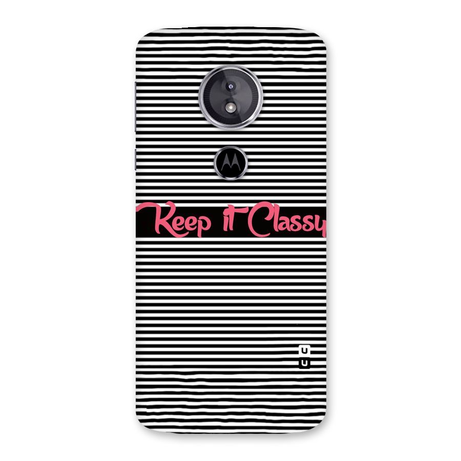 Keep It Classy Back Case for Moto E5