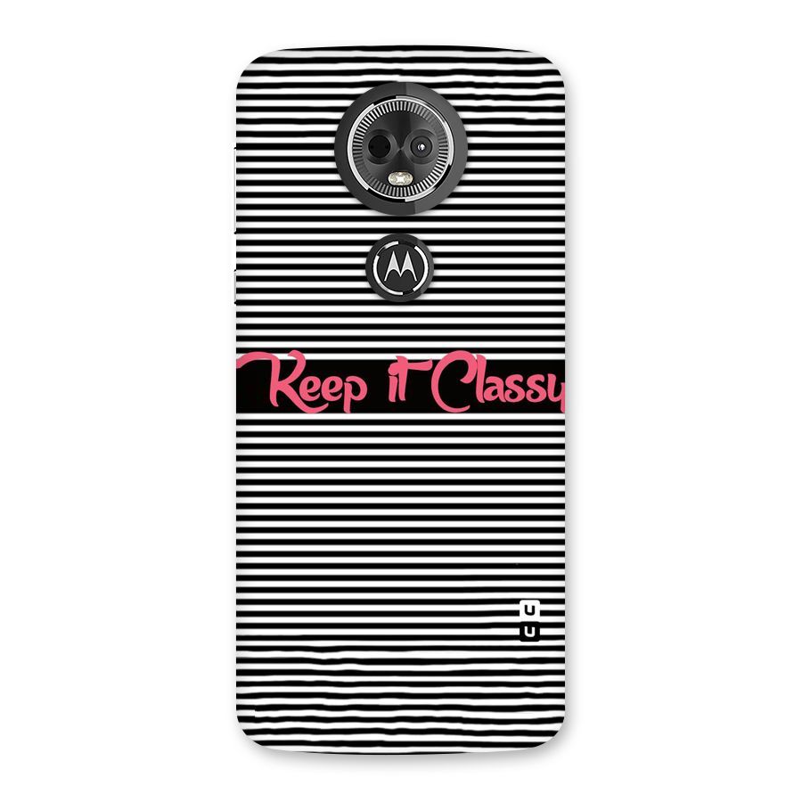 Keep It Classy Back Case for Moto E5 Plus