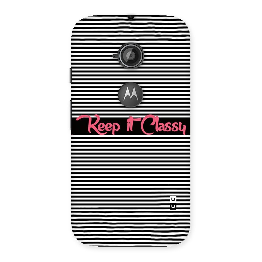 Keep It Classy Back Case for Moto E 2nd Gen