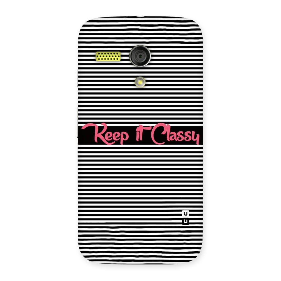 Keep It Classy Back Case for Moto G