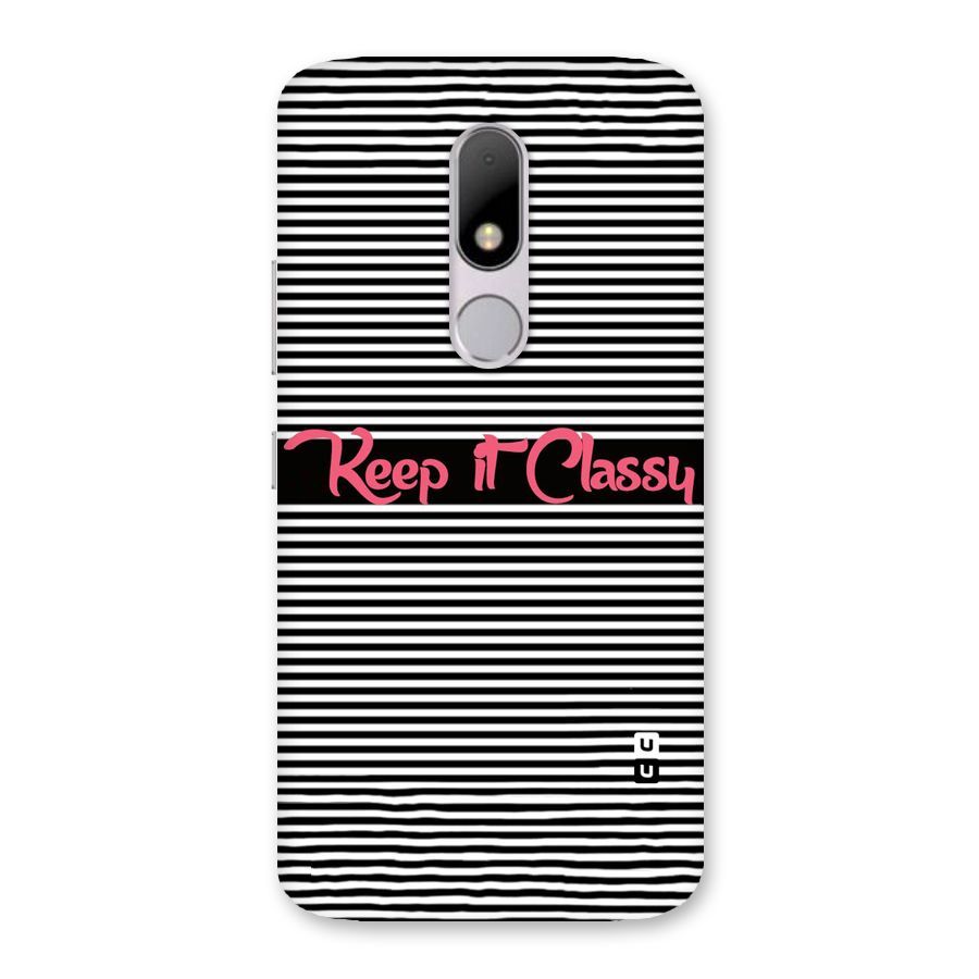 Keep It Classy Back Case for Moto M