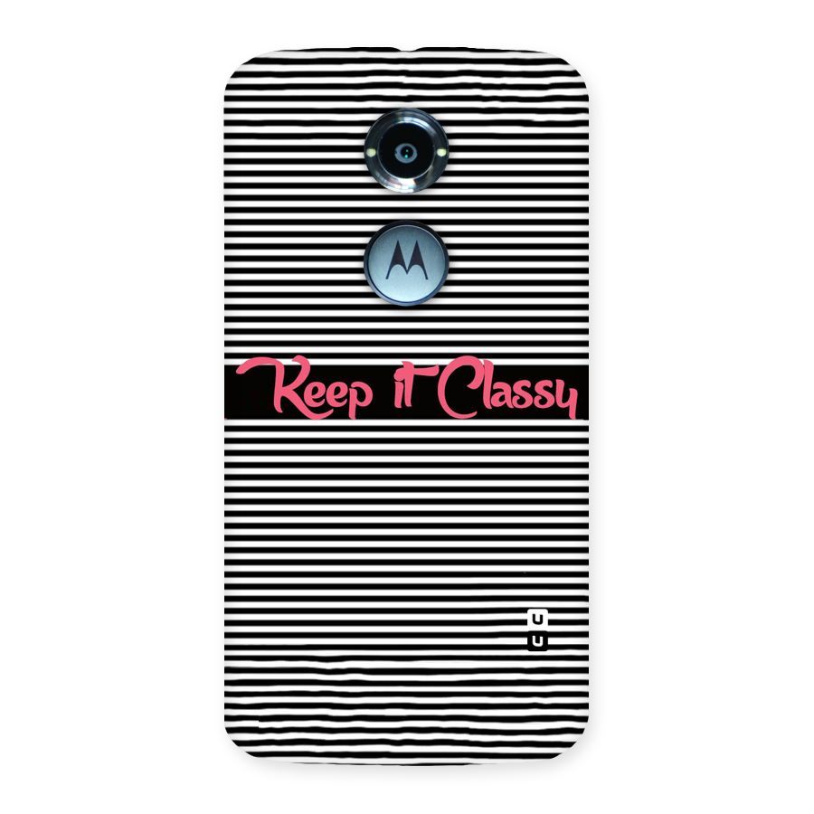 Keep It Classy Back Case for Moto X 2nd Gen