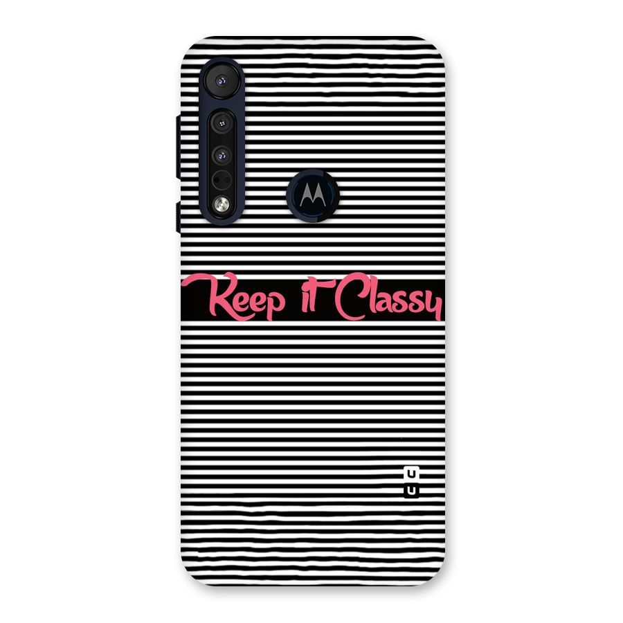 Keep It Classy Back Case for Motorola One Macro