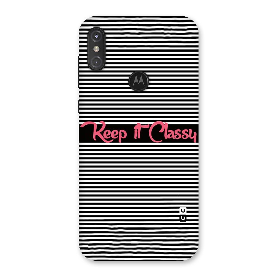 Keep It Classy Back Case for Motorola One Power