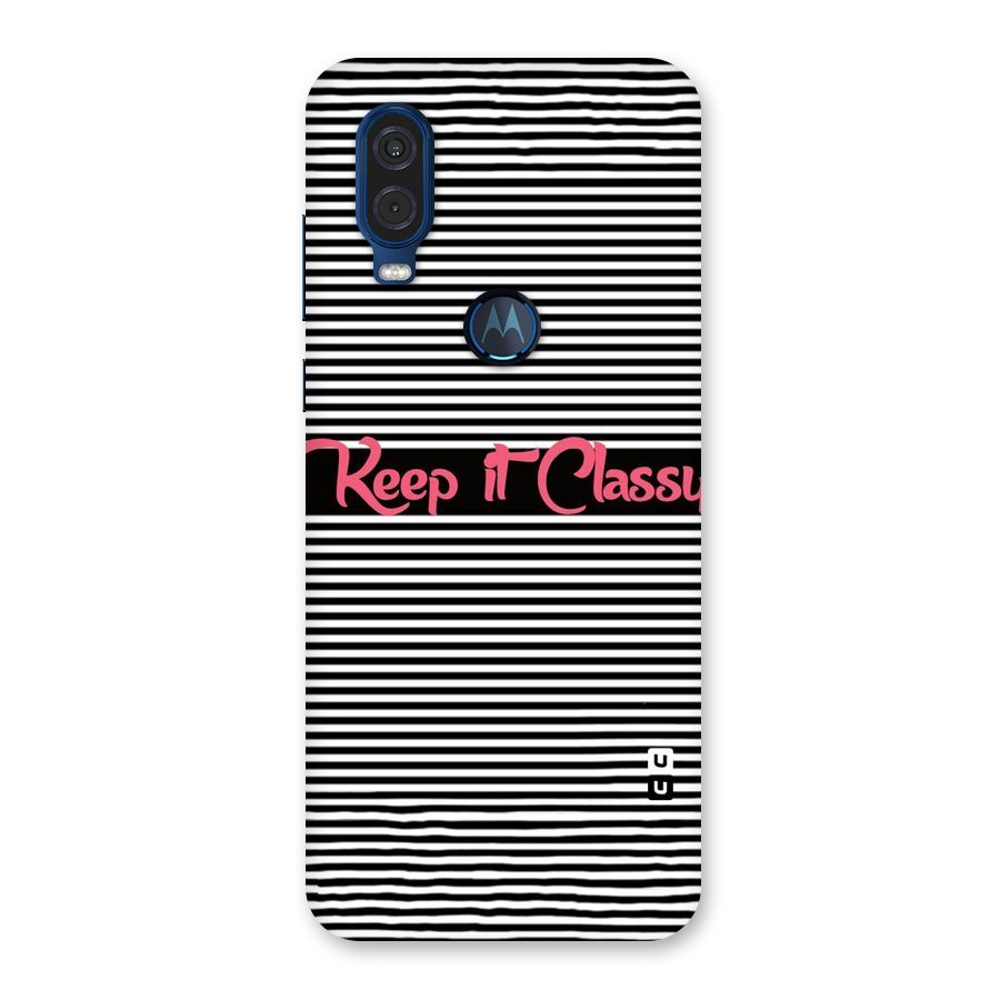 Keep It Classy Back Case for Motorola One Vision