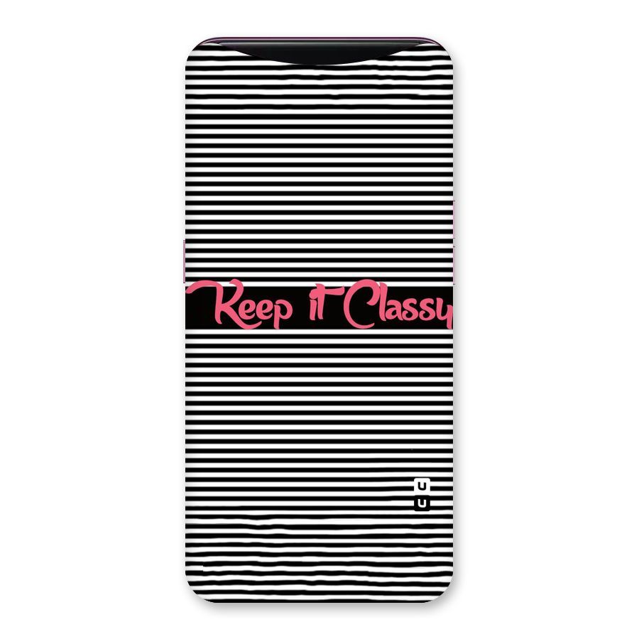 Keep It Classy Back Case for Oppo Find X