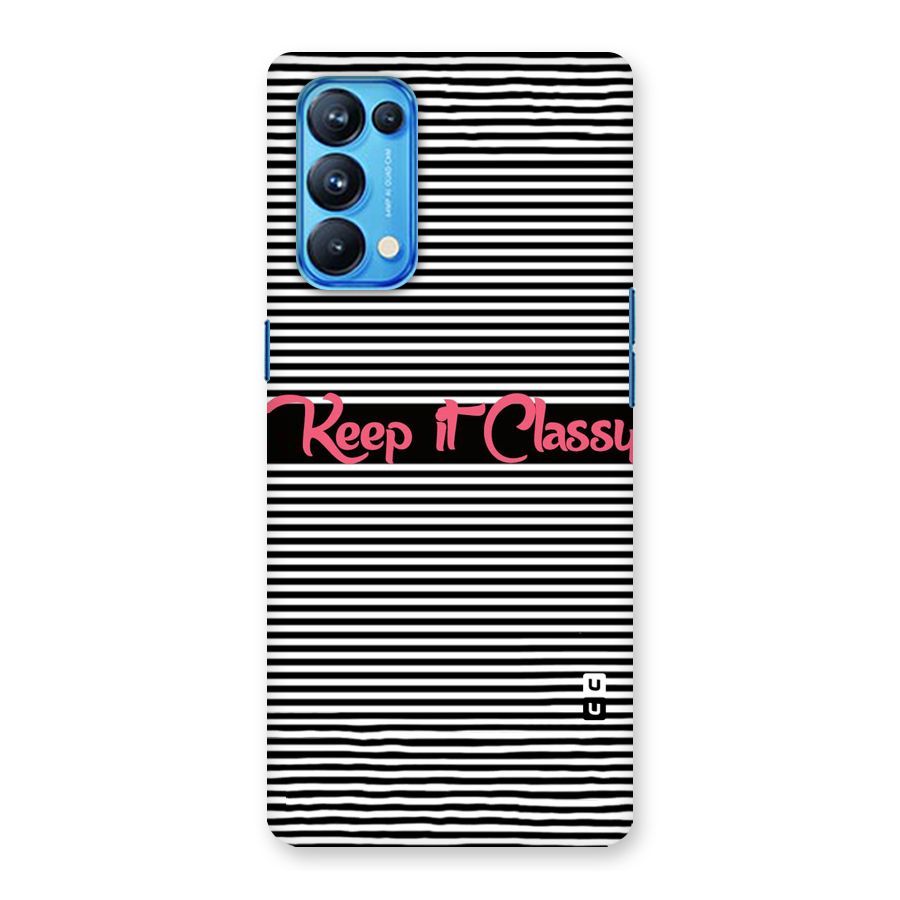 Keep It Classy Back Case for Oppo Reno5 Pro 5G