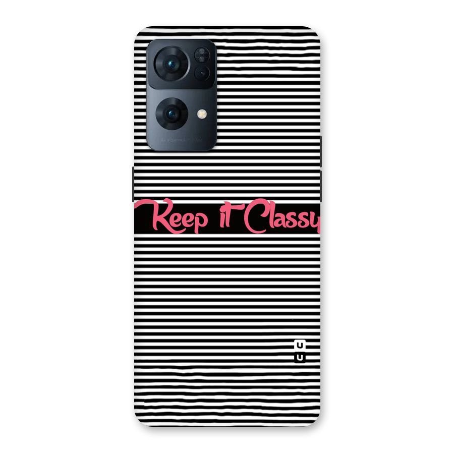 Keep It Classy Back Case for Oppo Reno7 Pro 5G