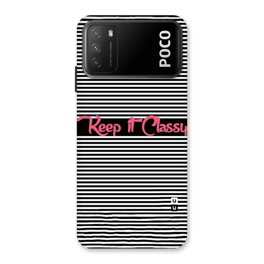 Keep It Classy Back Case for Poco M3