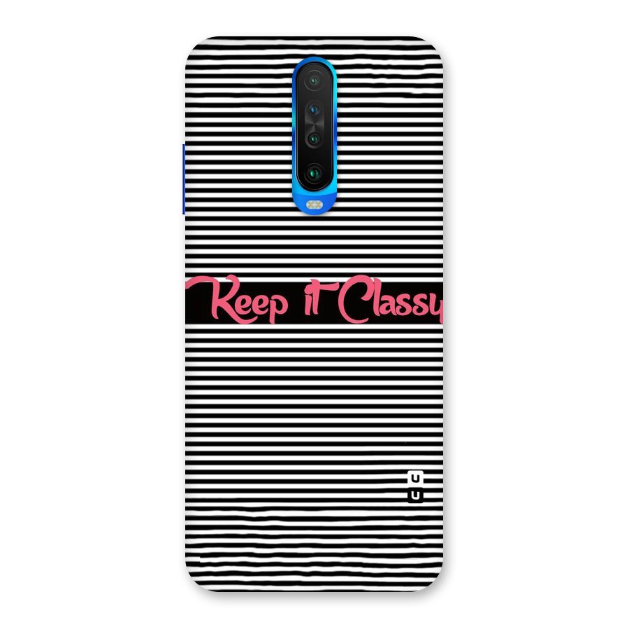 Keep It Classy Back Case for Poco X2