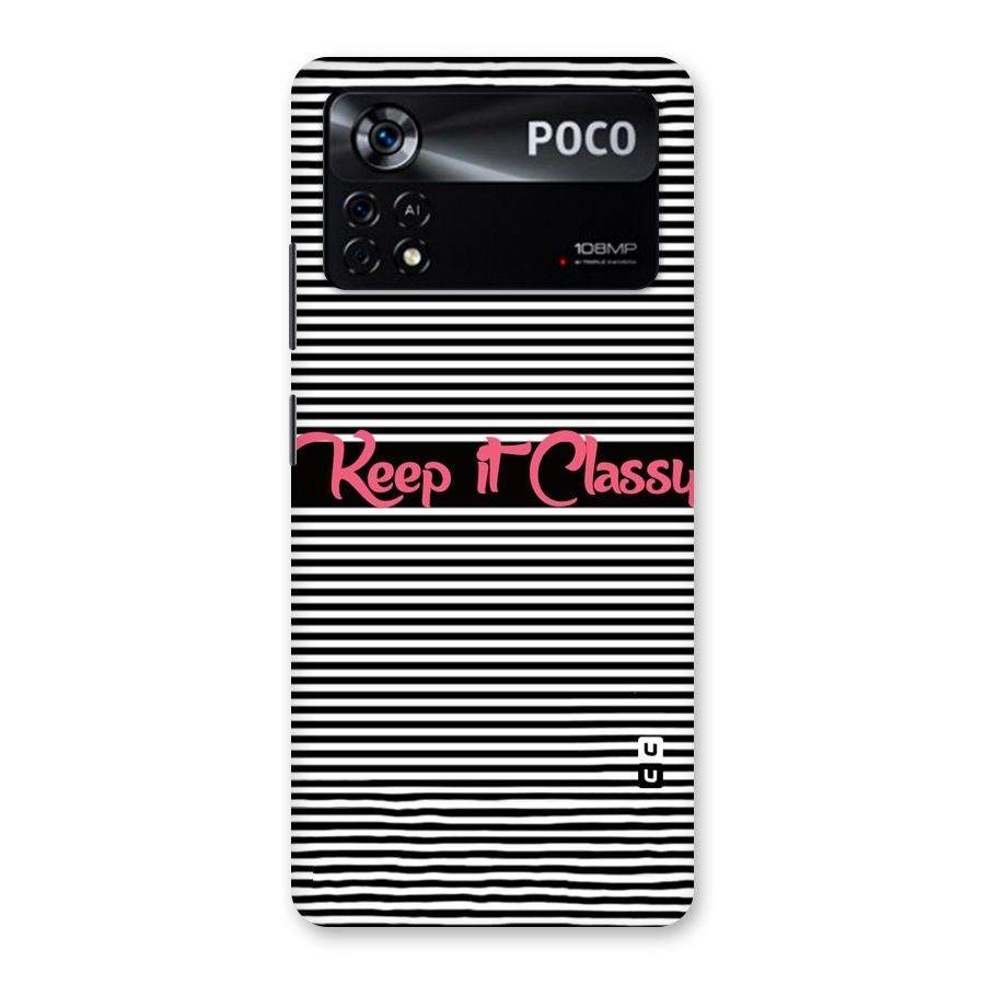 Keep It Classy Back Case for Poco X4 Pro 5G