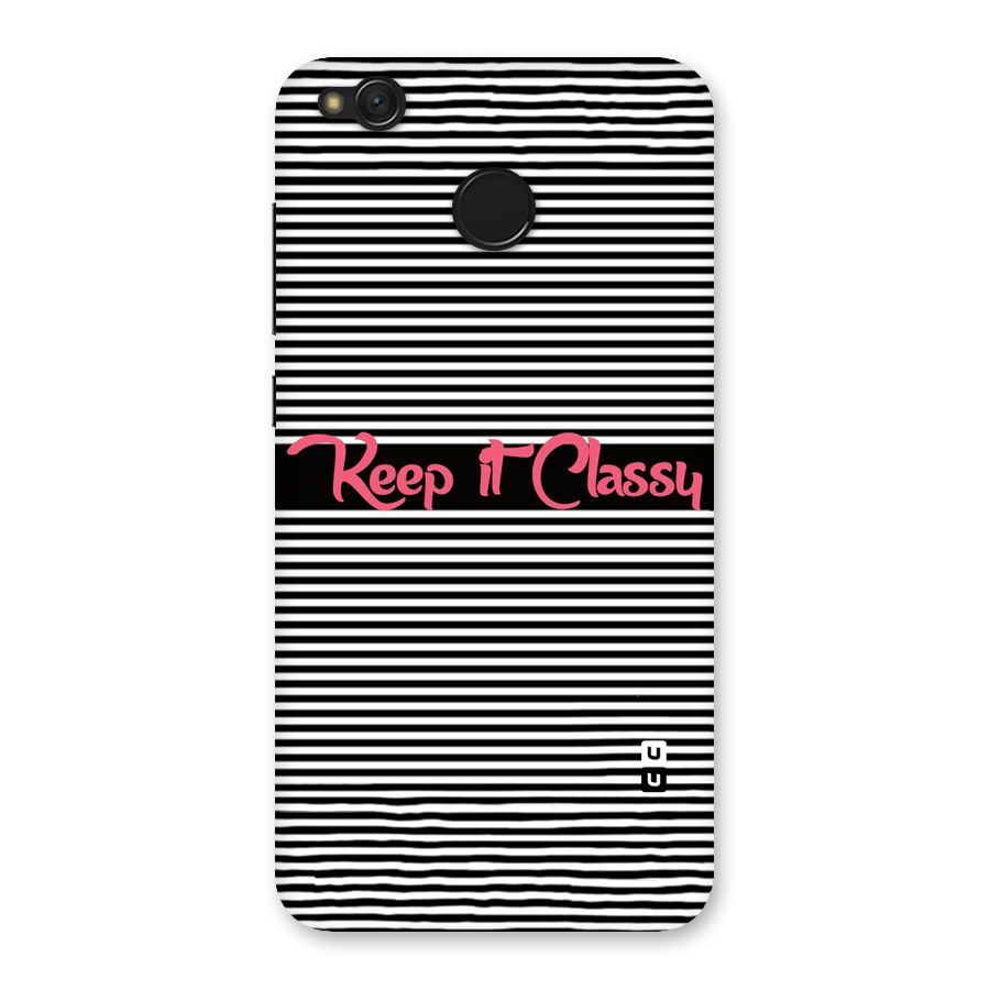 Keep It Classy Back Case for Redmi 4