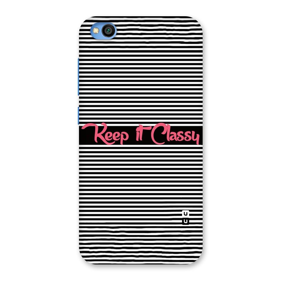 Keep It Classy Back Case for Redmi Go