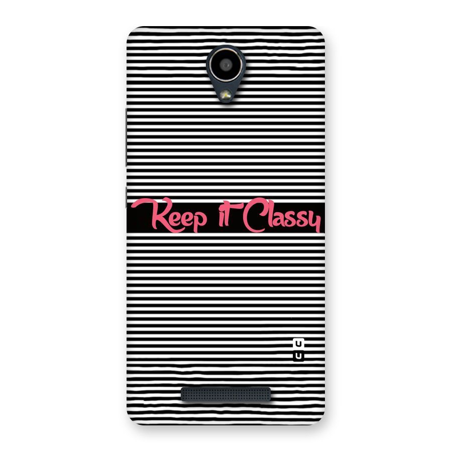 Keep It Classy Back Case for Redmi Note 2