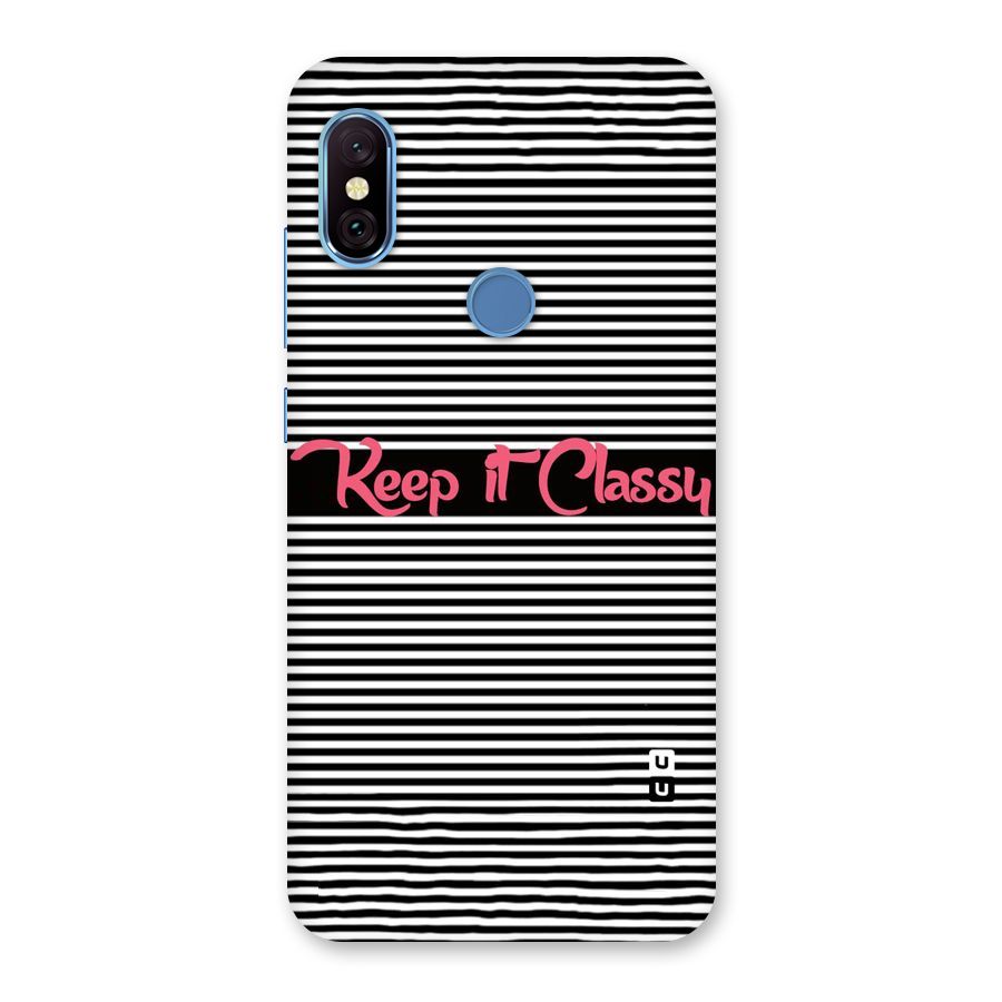 Keep It Classy Back Case for Redmi Note 6 Pro