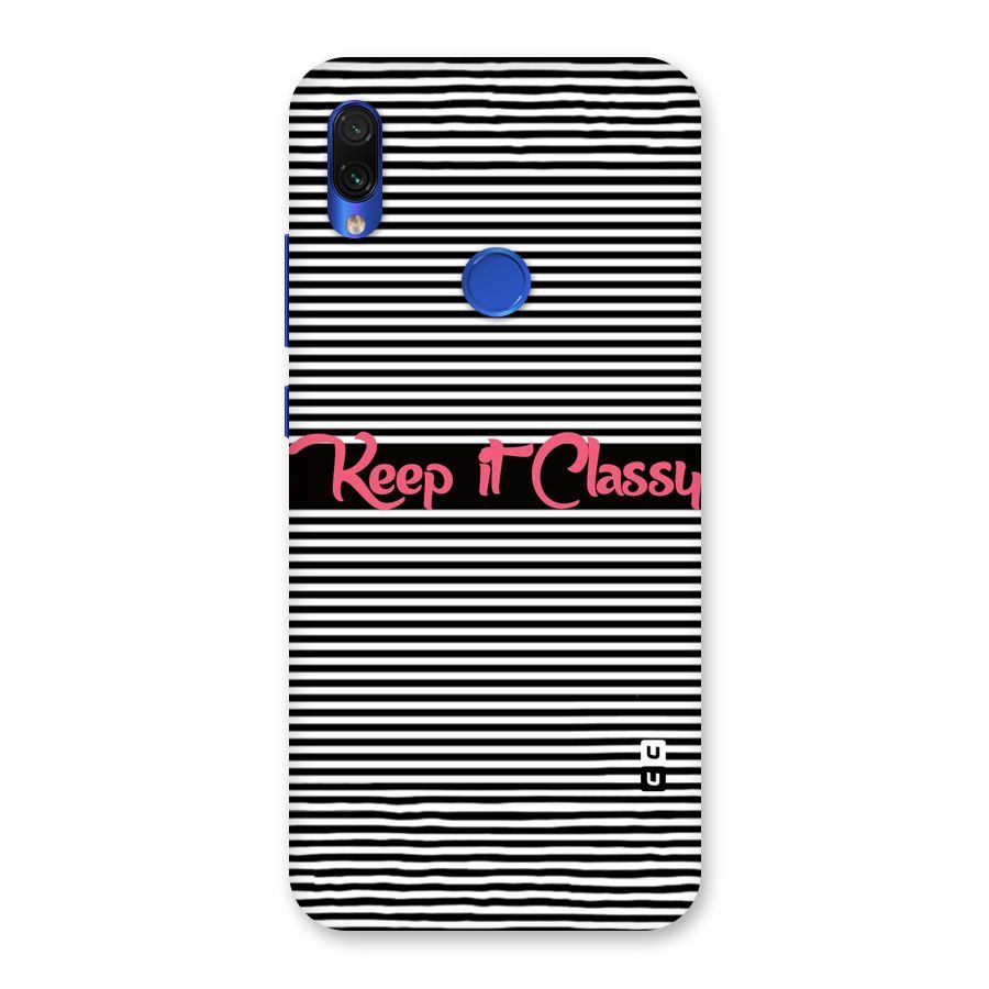 Keep It Classy Back Case for Redmi Note 7S