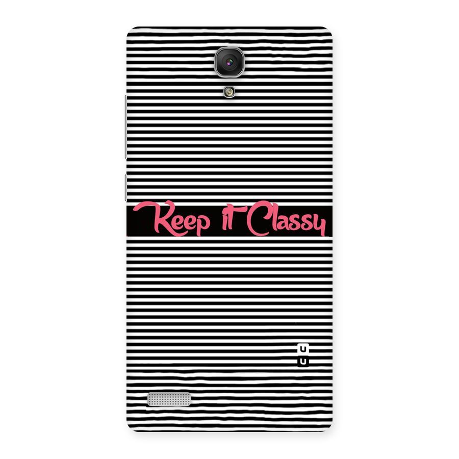 Keep It Classy Back Case for Redmi Note Prime