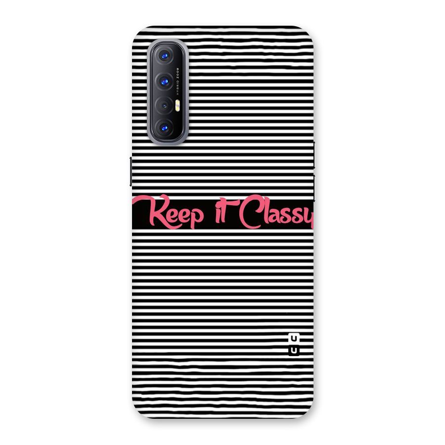 Keep It Classy Back Case for Reno3 Pro