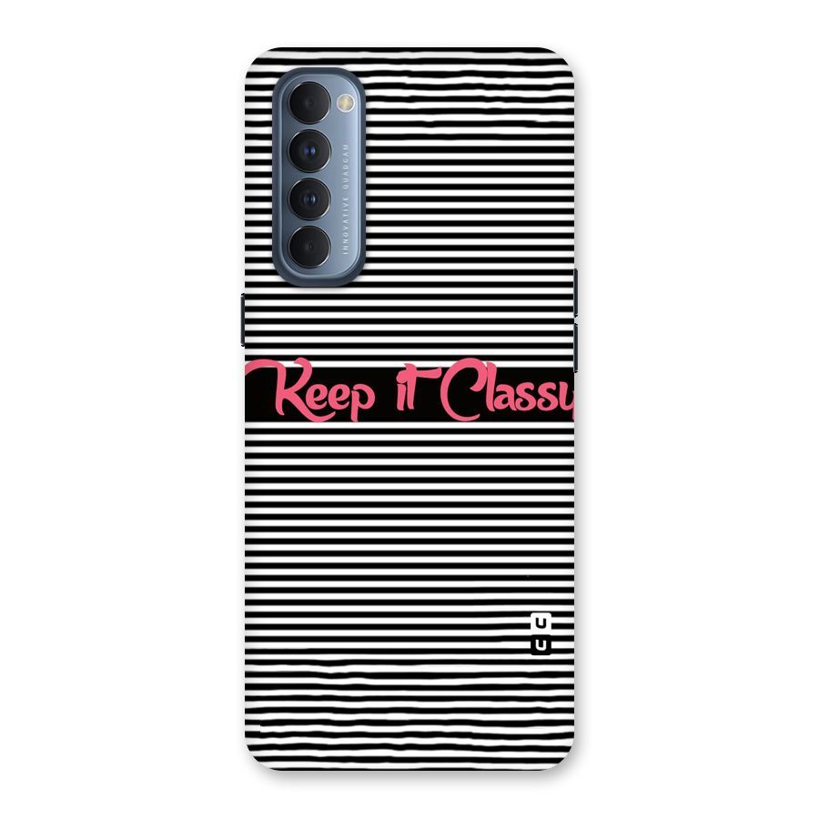 Keep It Classy Back Case for Reno4 Pro