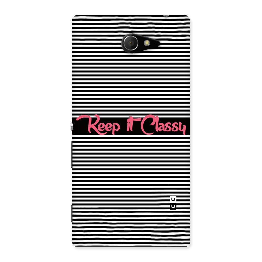 Keep It Classy Back Case for Sony Xperia M2