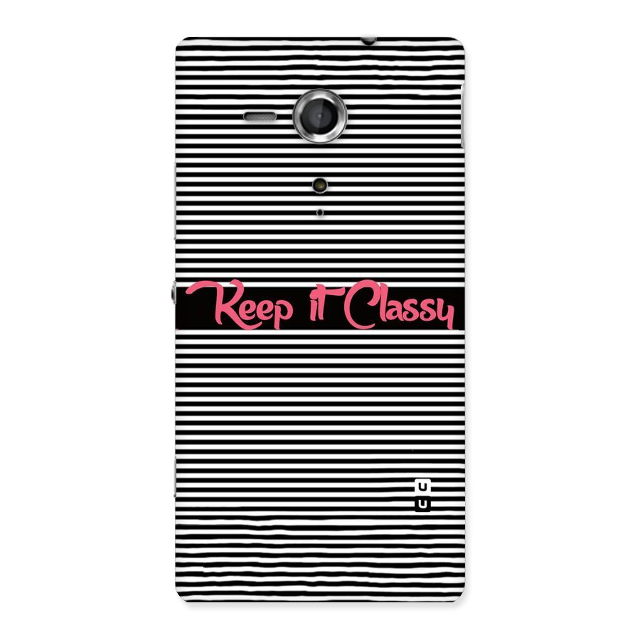 Keep It Classy Back Case for Sony Xperia SP