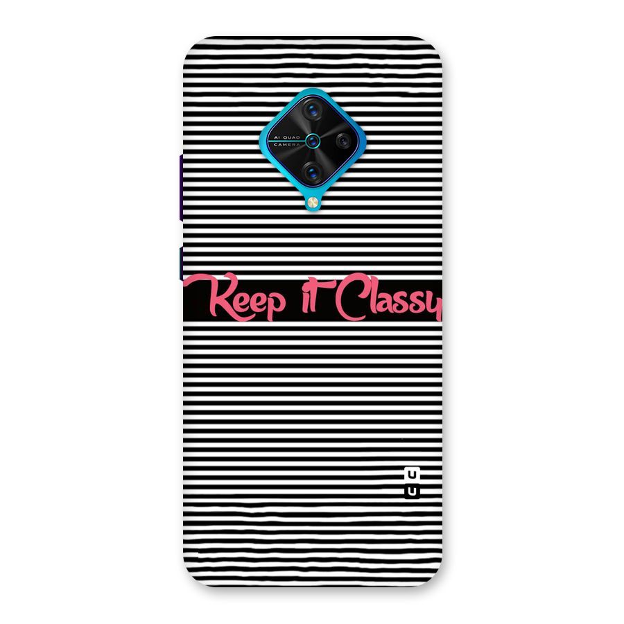 Keep It Classy Back Case for Vivo S1 Pro
