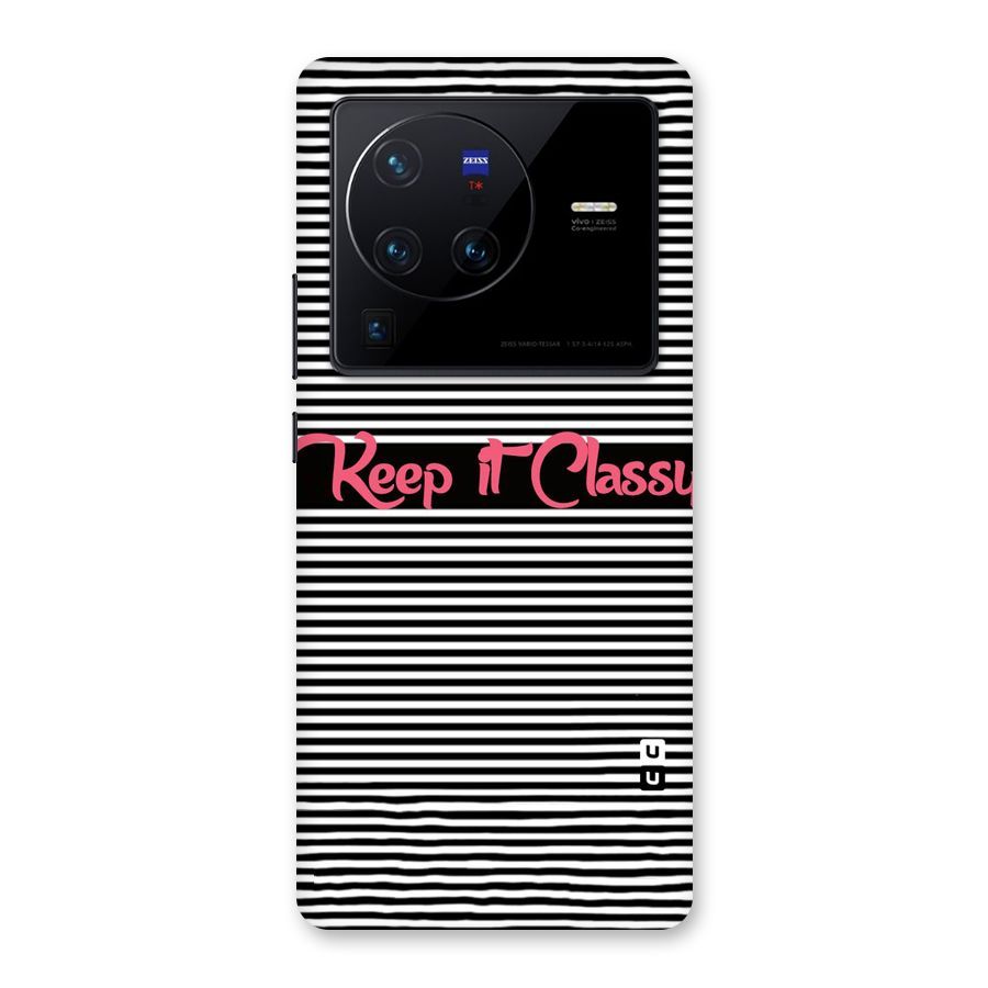 Keep It Classy Back Case for Vivo X80 Pro