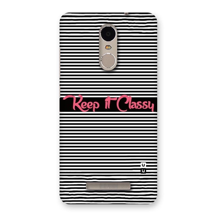 Keep It Classy Back Case for Xiaomi Redmi Note 3