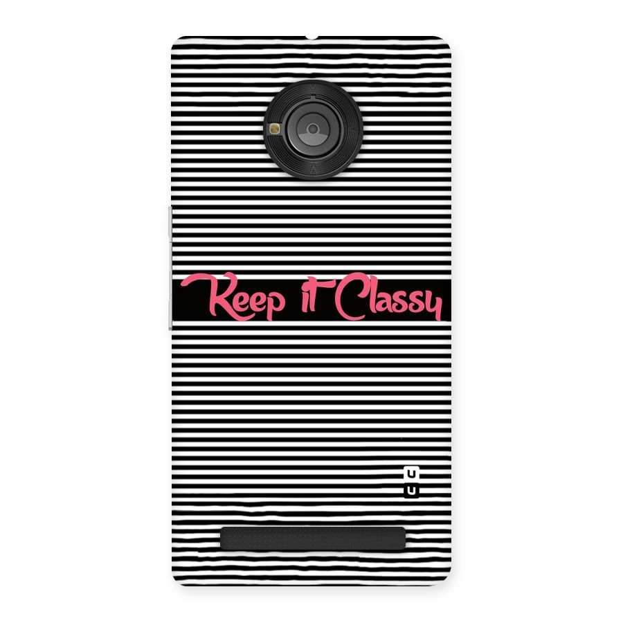 Keep It Classy Back Case for Yu Yunique