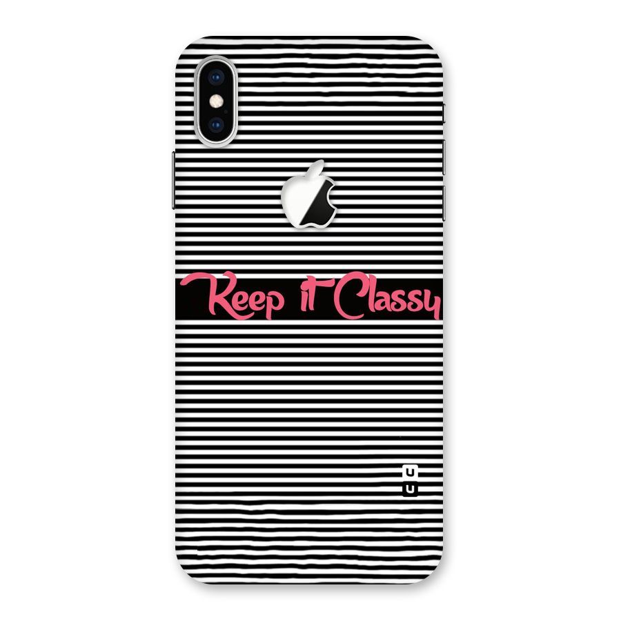 Keep It Classy Back Case for iPhone XS Max Apple Cut