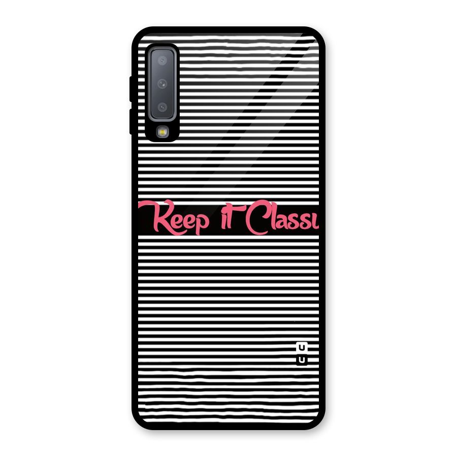 Keep It Classy Glass Back Case for Galaxy A7 (2018)