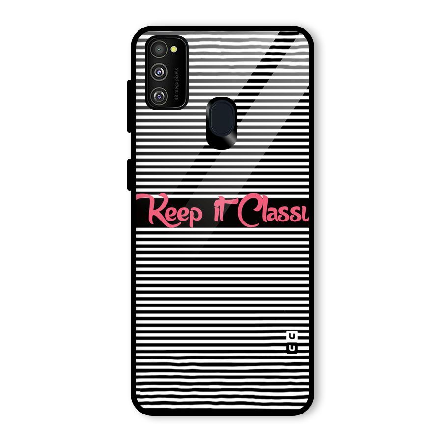 Keep It Classy Glass Back Case for Galaxy M30s