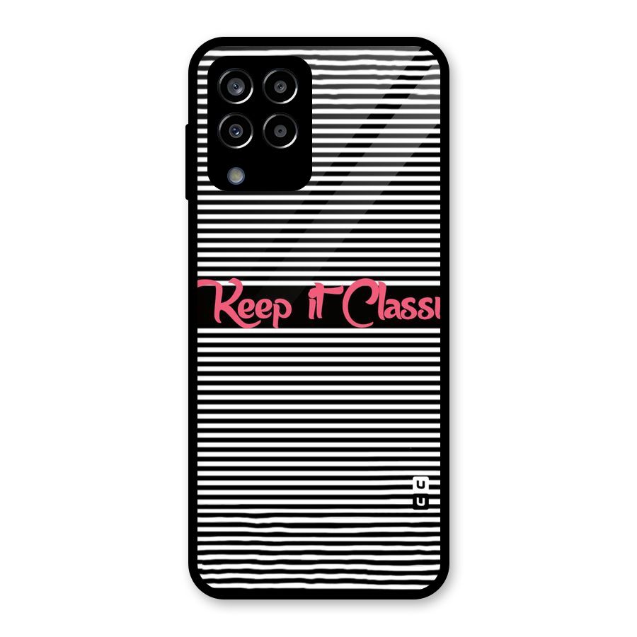Keep It Classy Glass Back Case for Galaxy M33