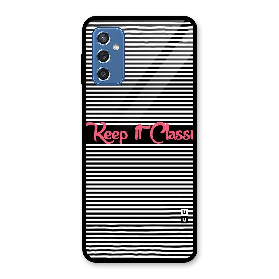 Keep It Classy Glass Back Case for Galaxy M52 5G