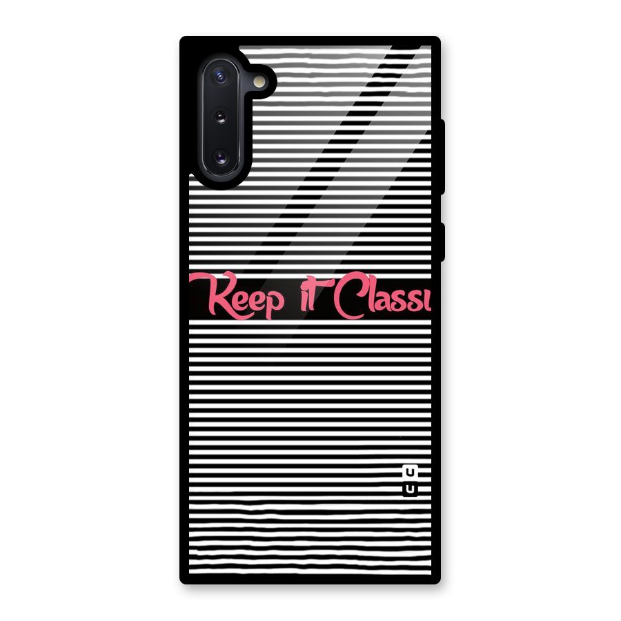 Keep It Classy Glass Back Case for Galaxy Note 10