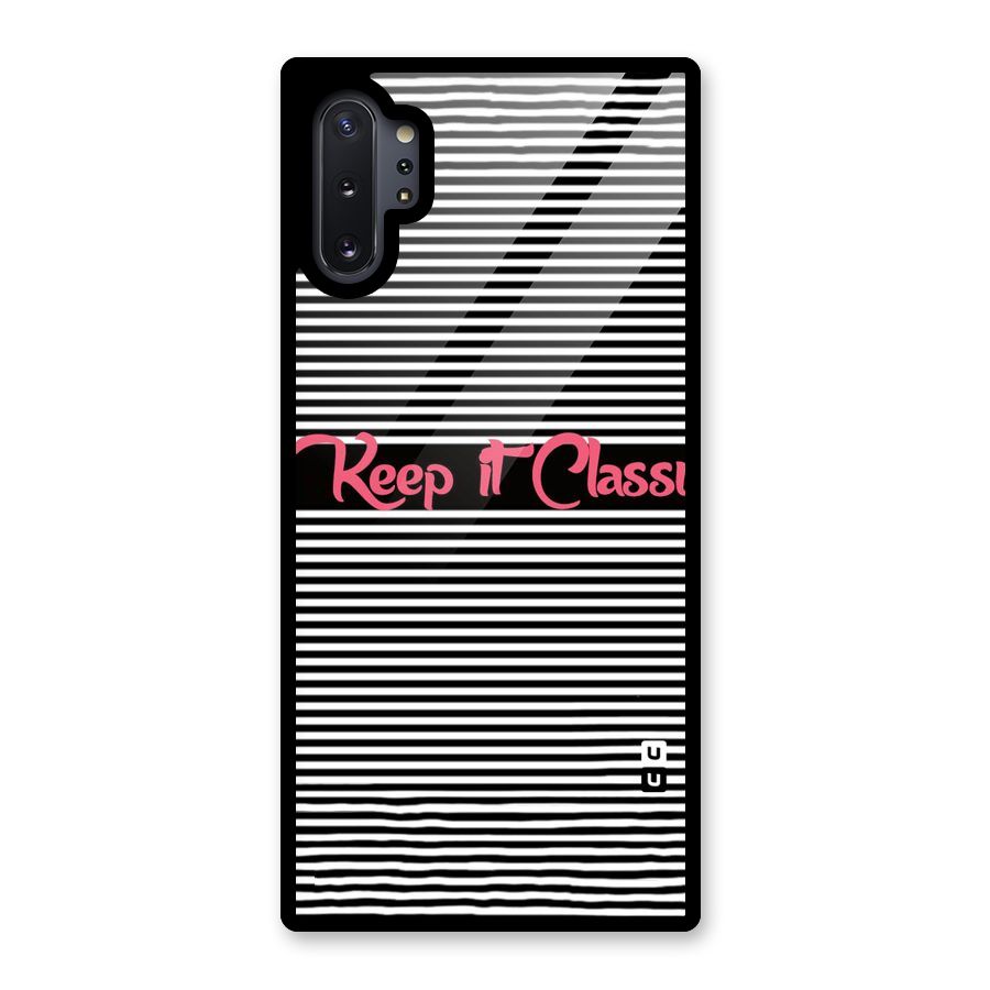 Keep It Classy Glass Back Case for Galaxy Note 10 Plus