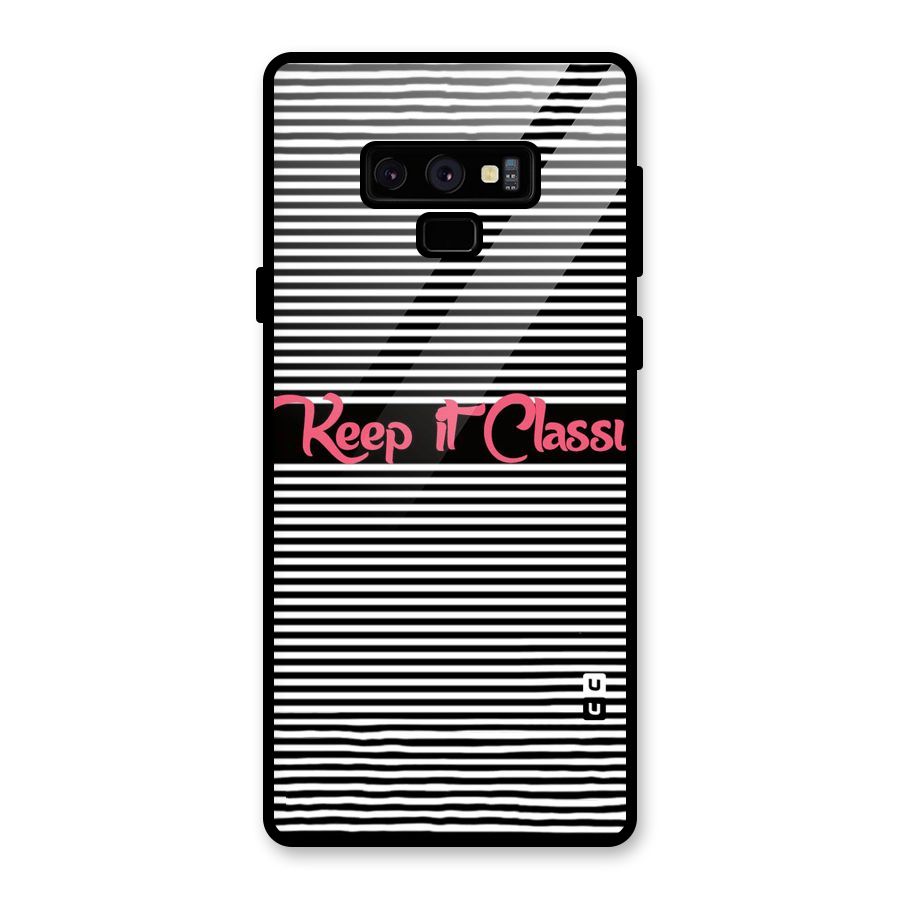 Keep It Classy Glass Back Case for Galaxy Note 9