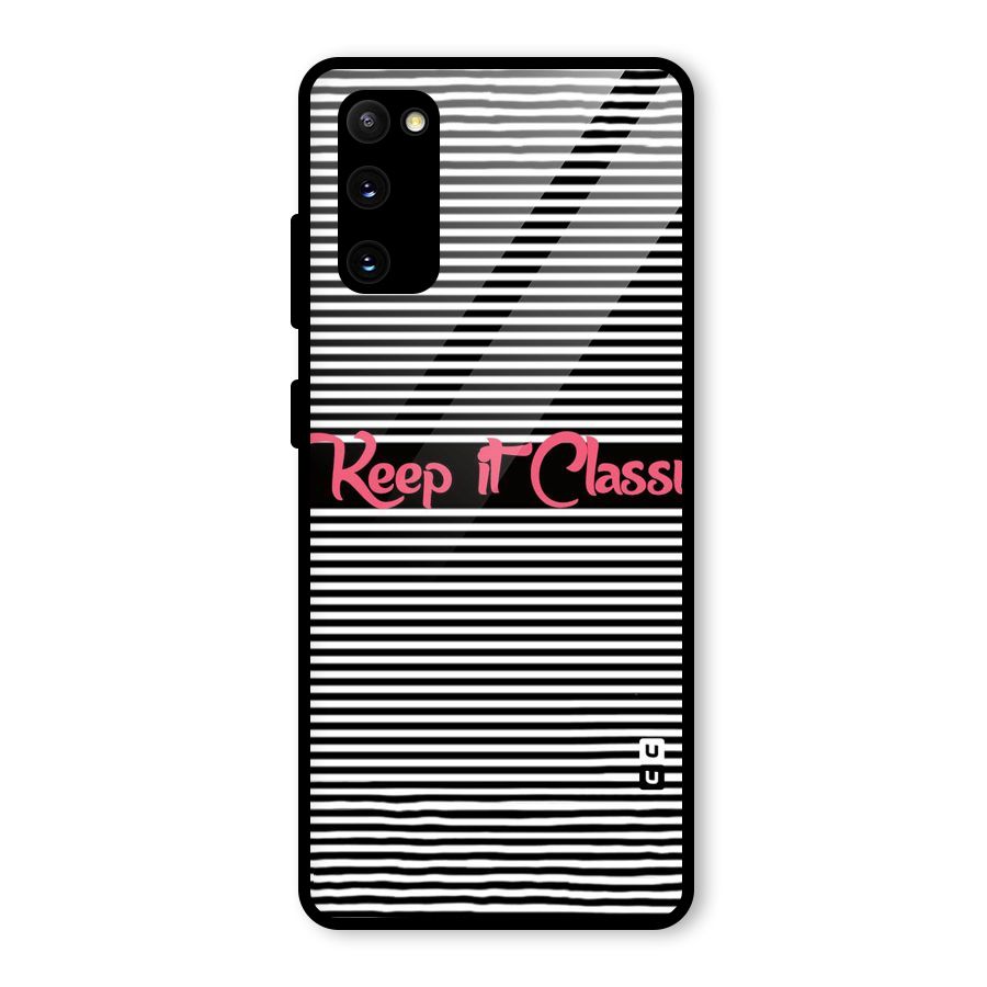 Keep It Classy Glass Back Case for Galaxy S20 FE 5G